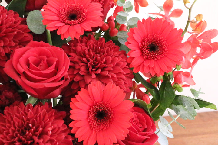 赤色のアレンジメント 15,000円