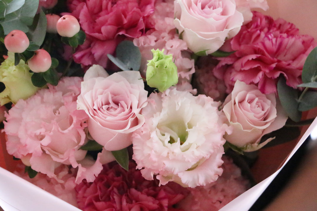 ピンク系の花束 6,000円