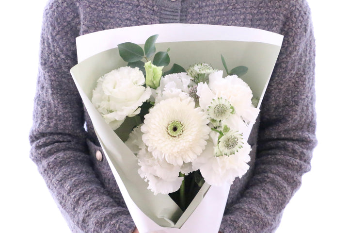 【供花】白色・グリーンのお供え花束 3,000円