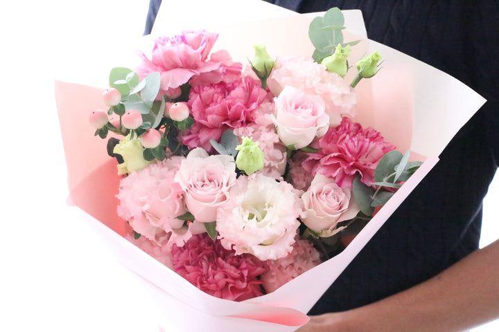 ピンク系の花束 6,000円