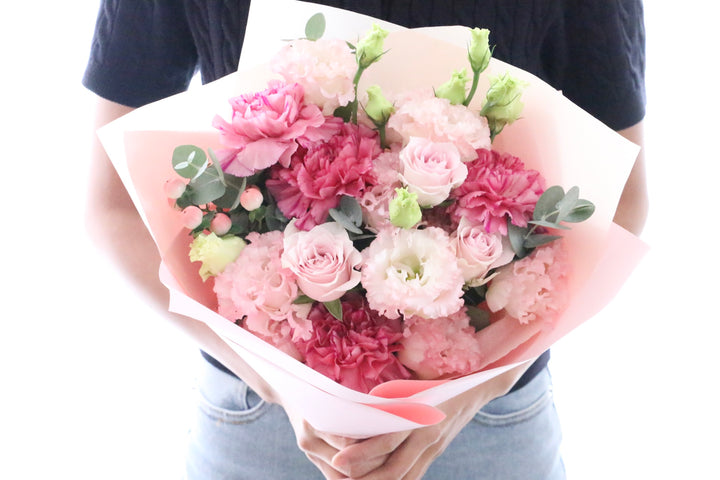 ピンク系の花束 7,000円