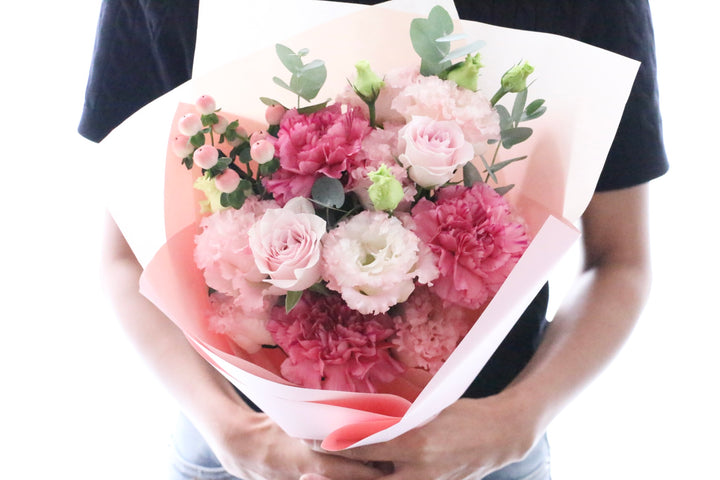 ピンク系の花束 5,000円