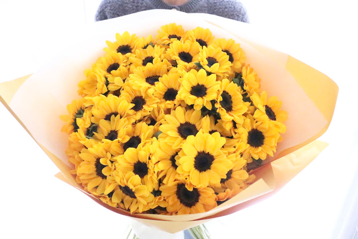 ひまわりの花束（80本）