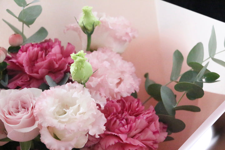 ピンク系の花束 4,000円