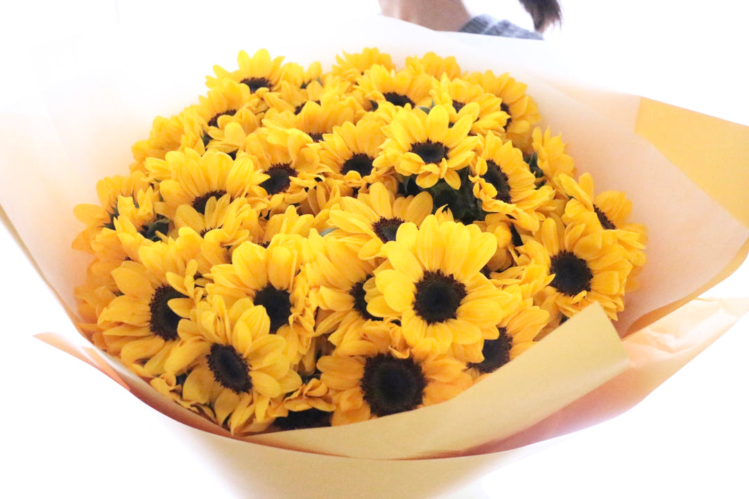 ひまわりの花束（80本）