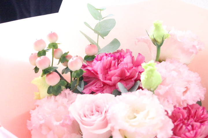 ピンク系の花束 4,000円
