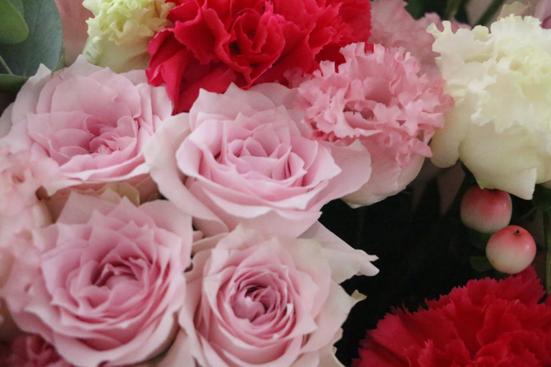ピンク色バラ入りの花束 Lサイズ 10,000円