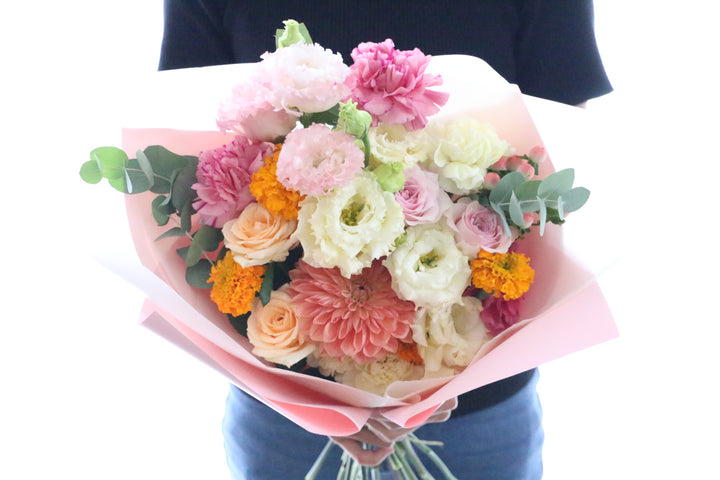 ピンク・黄色の花束  10,000円