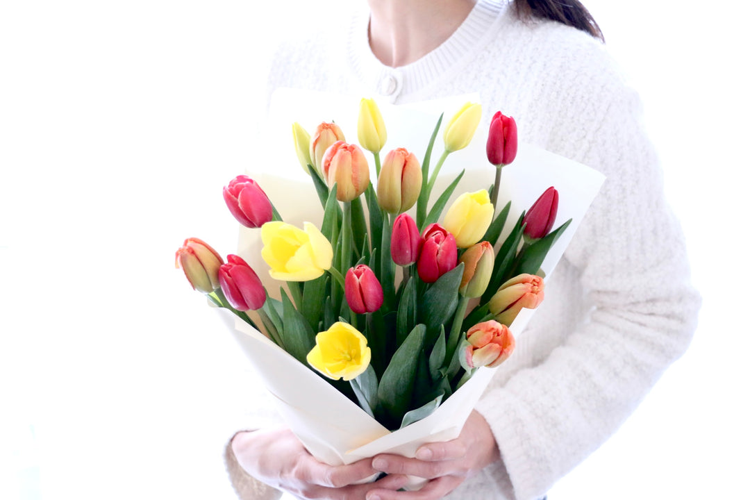 【3色MIX】チューリップの花束（20本）