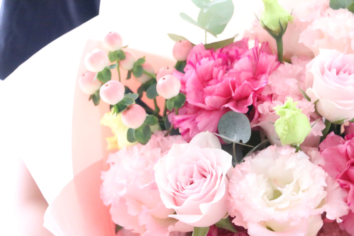 ピンク系の花束 5,000円