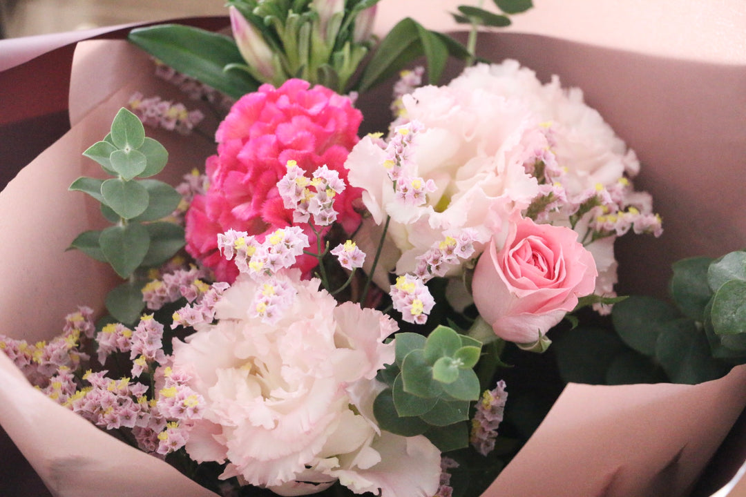 【敬老の日】秋の花束 ピンク Sサイズ　3,500円