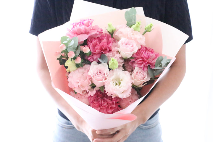 ピンク系の花束 6,000円