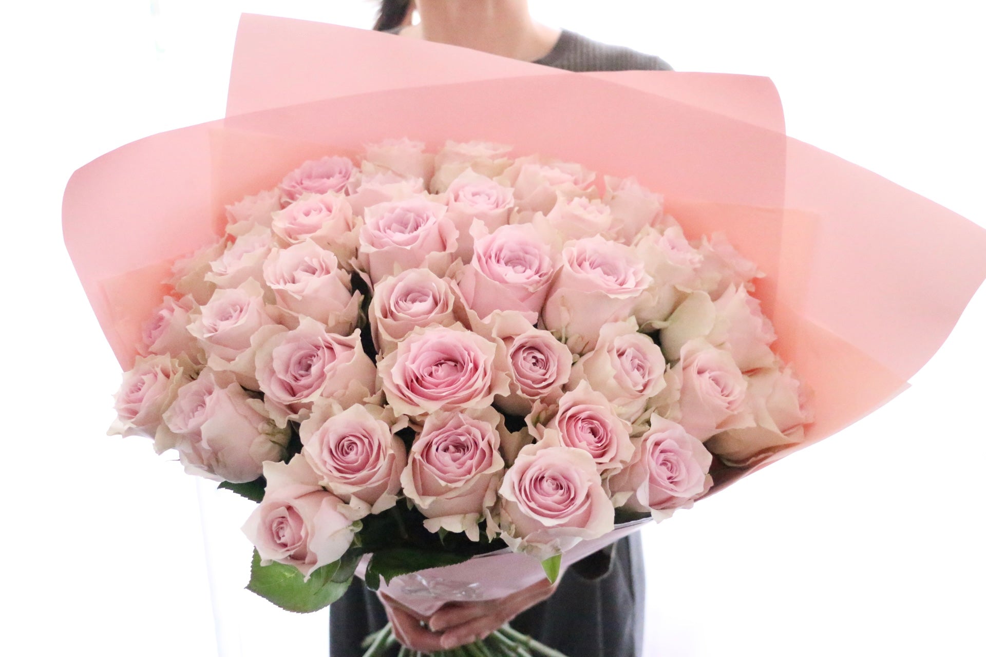 36本のピンク色のバラの花束-ロマンチック – 花・花束の通販サイト