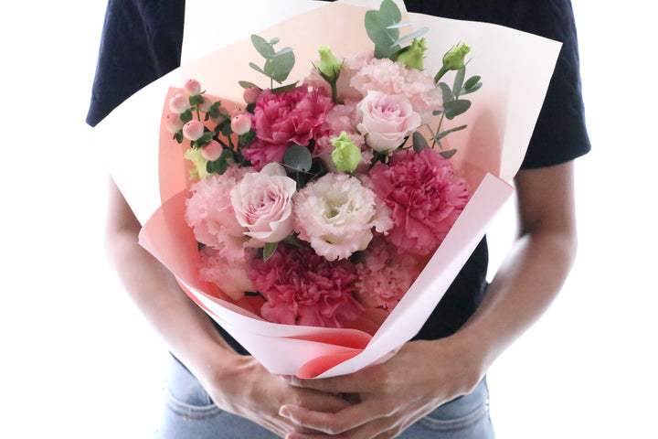ピンク系の花束 5,000円