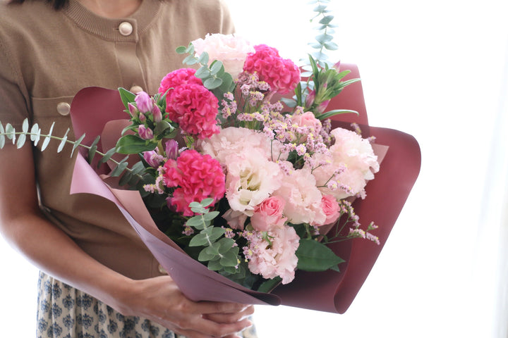 【敬老の日】秋の花束 ピンク Lサイズ　8,000円