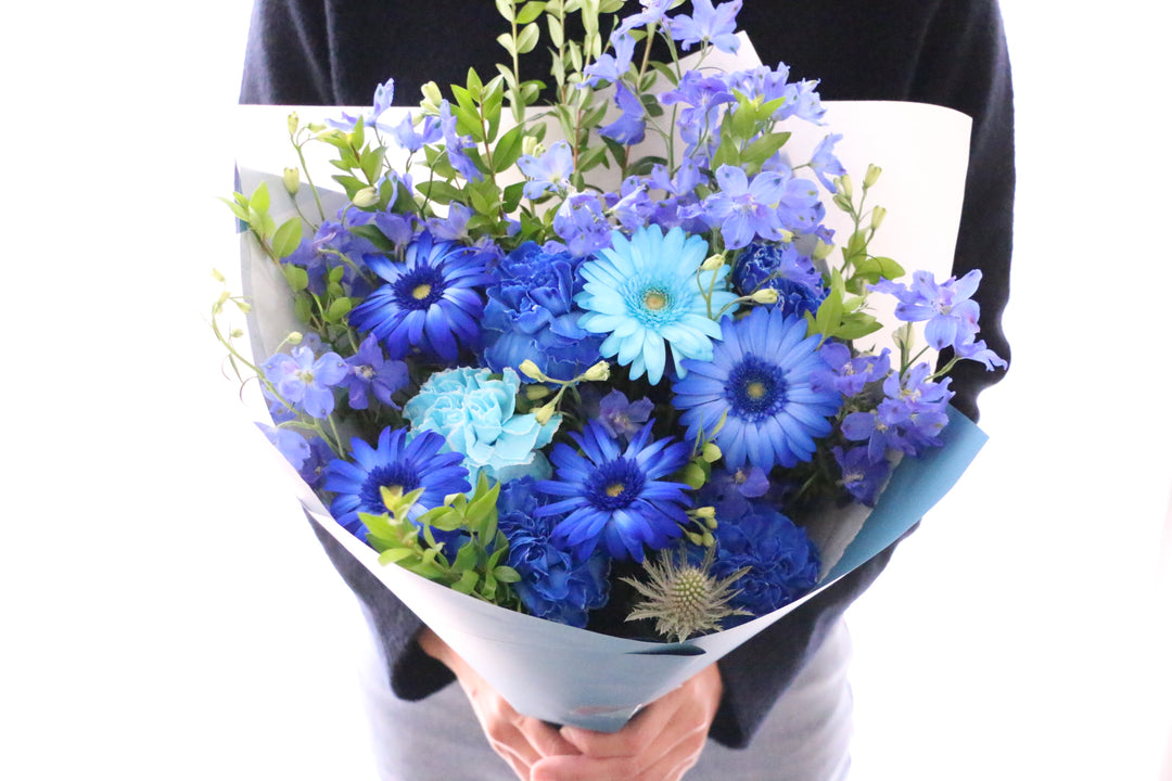 水色・青・白の花束 10,000円