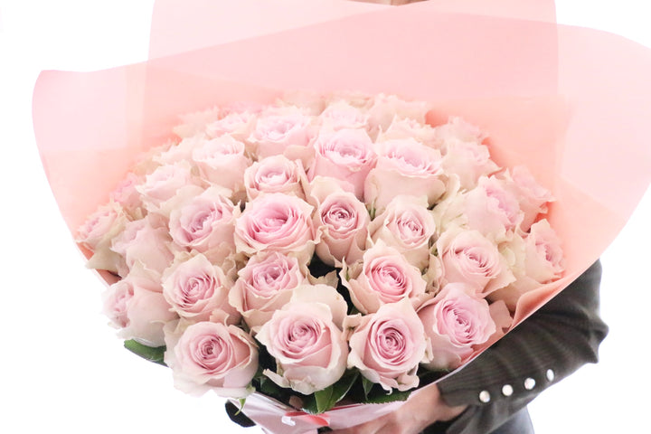 38本のピンク色のバラの花束-あなたと一緒にいたい