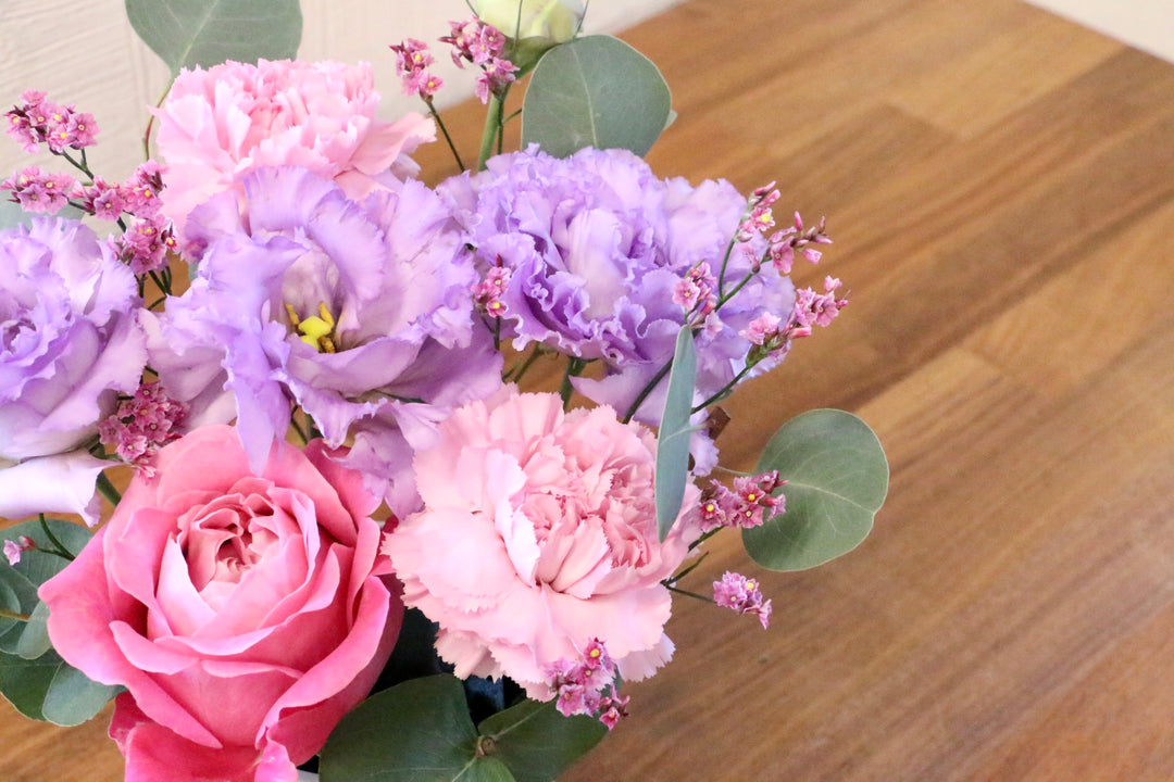 紫・ピンクのアレンジメント 3,000円