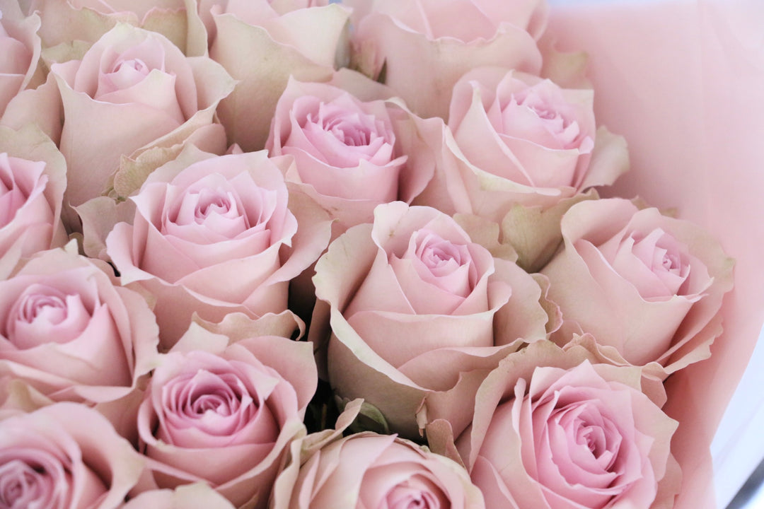 21本のピンク色のバラの花束-あなただけに尽くします