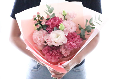 ピンク系の花束 4,000円