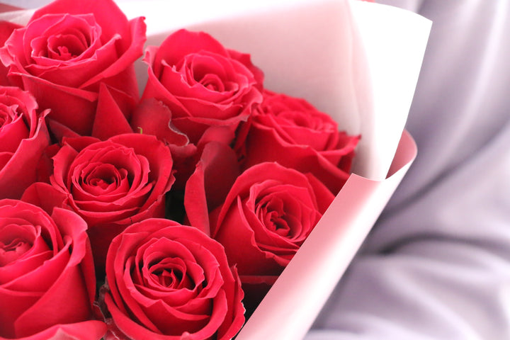 10本の赤いバラの花束-あなたは完璧な人です