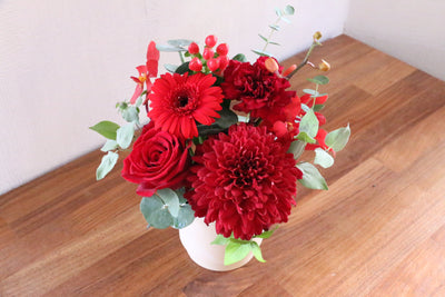赤色のアレンジメント 4,000円