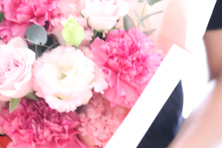 ピンク系の花束 5,000円