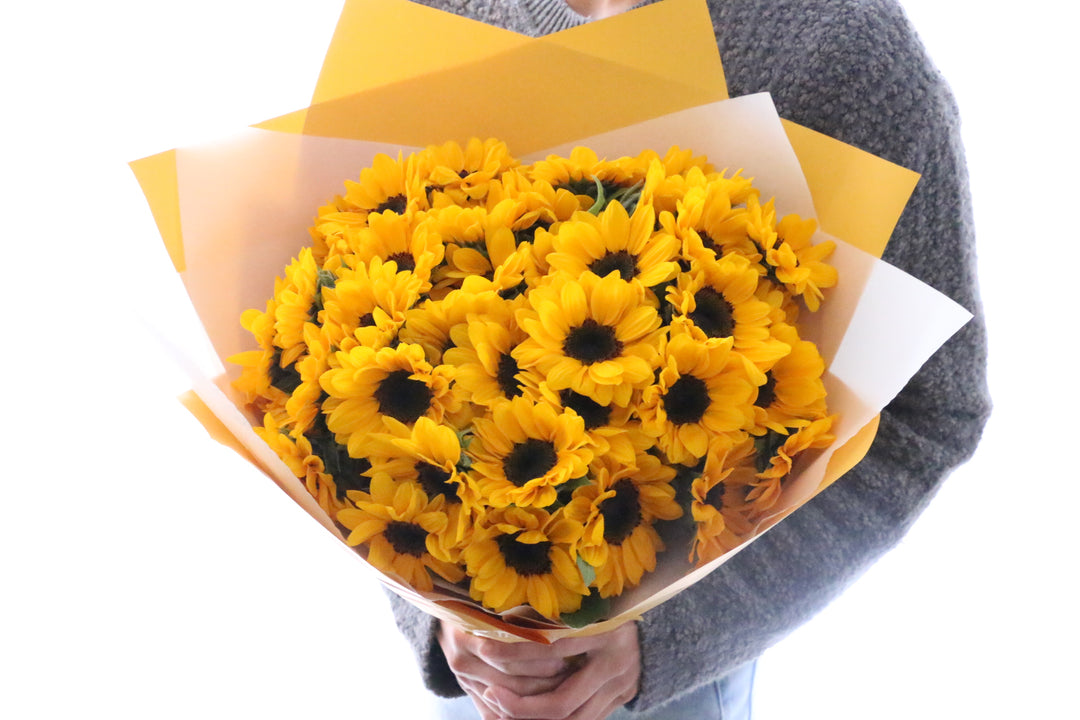 ひまわりの花束（40本）-あなたに永遠の愛を誓います