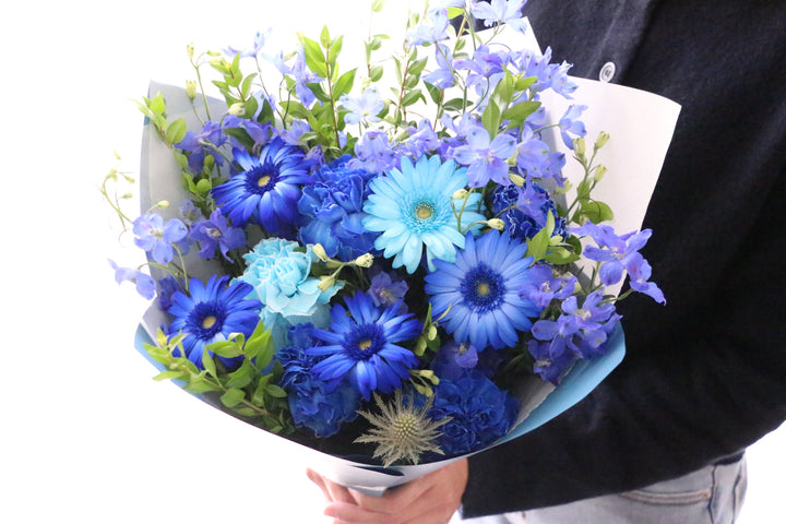 水色・青・白の花束 10,000円