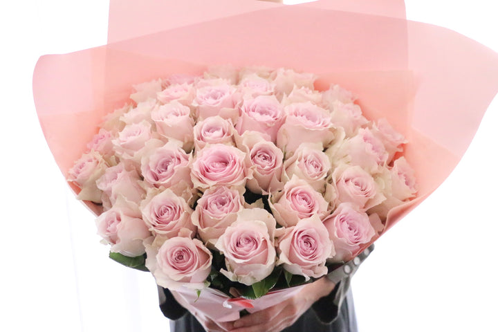 38本のピンク色のバラの花束-あなたと一緒にいたい