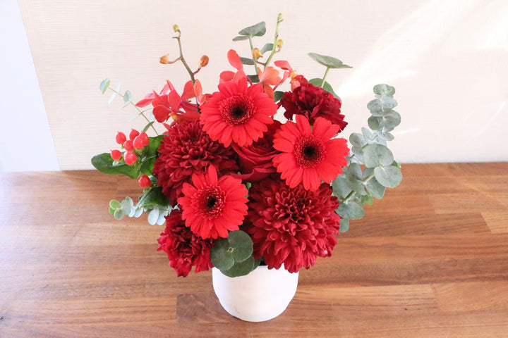 赤色のアレンジメント 5,000円