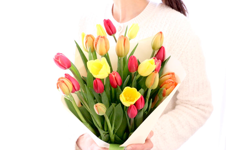 【3色MIX】チューリップの花束（25本）