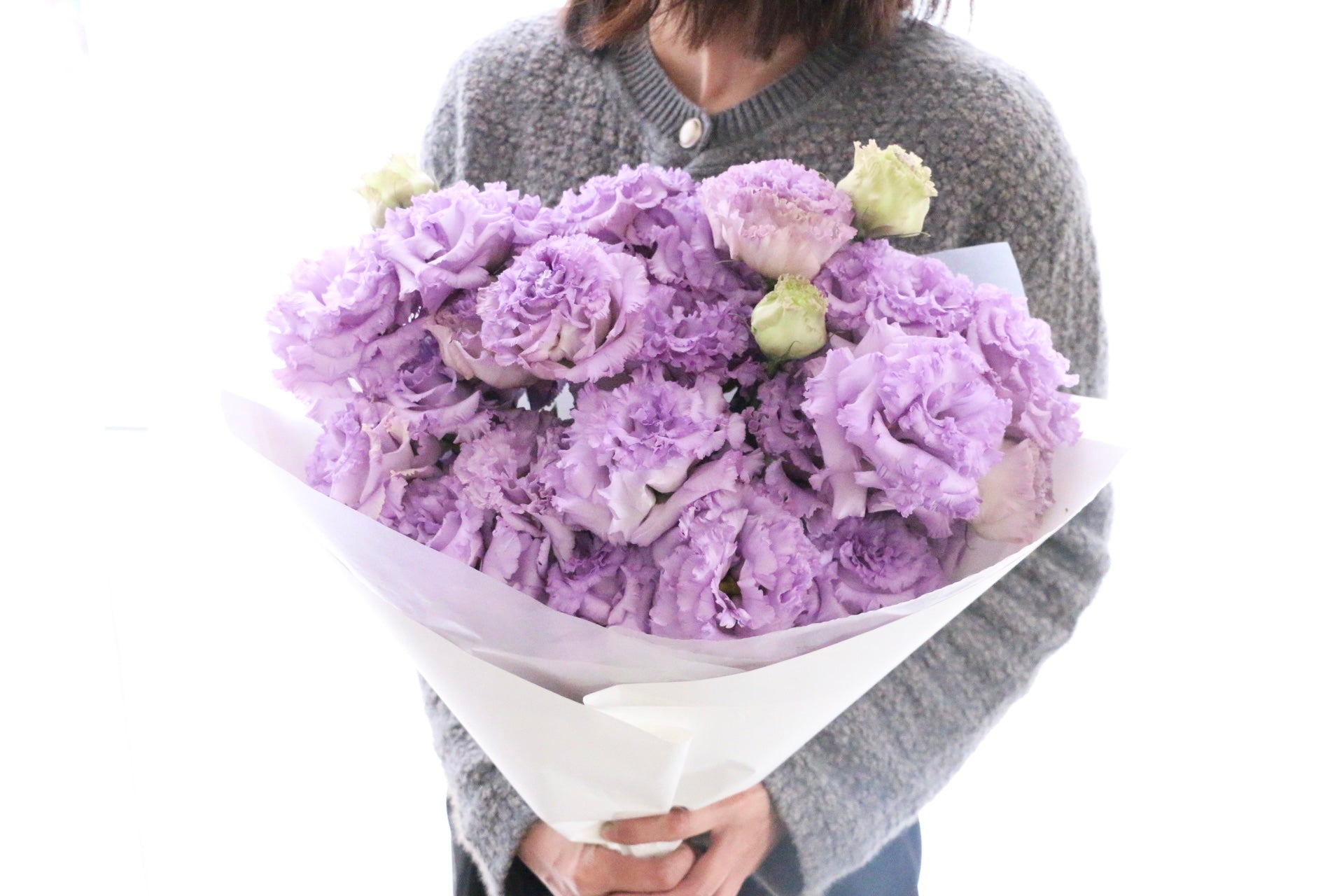 紫色のトルコキキョウの花束（6本） – 花・花束の通販サイト｜HanaTaku