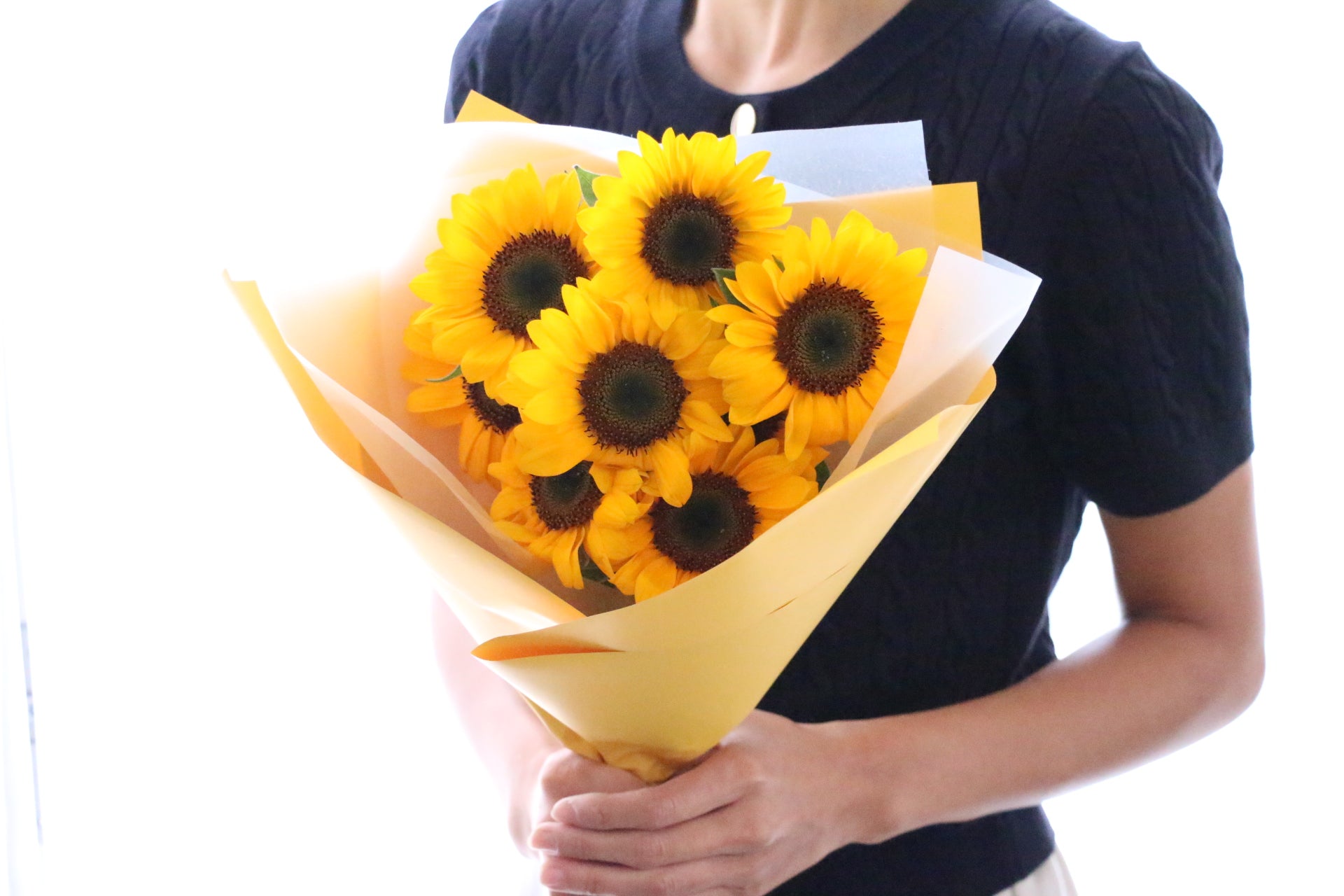 ひまわりの花束（8本）-あなたの思いやりに感謝します – 花・花束の