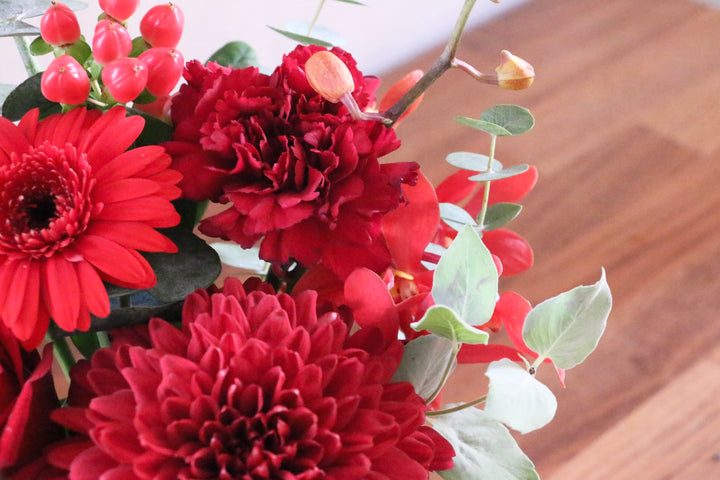 赤色のアレンジメント 4,000円