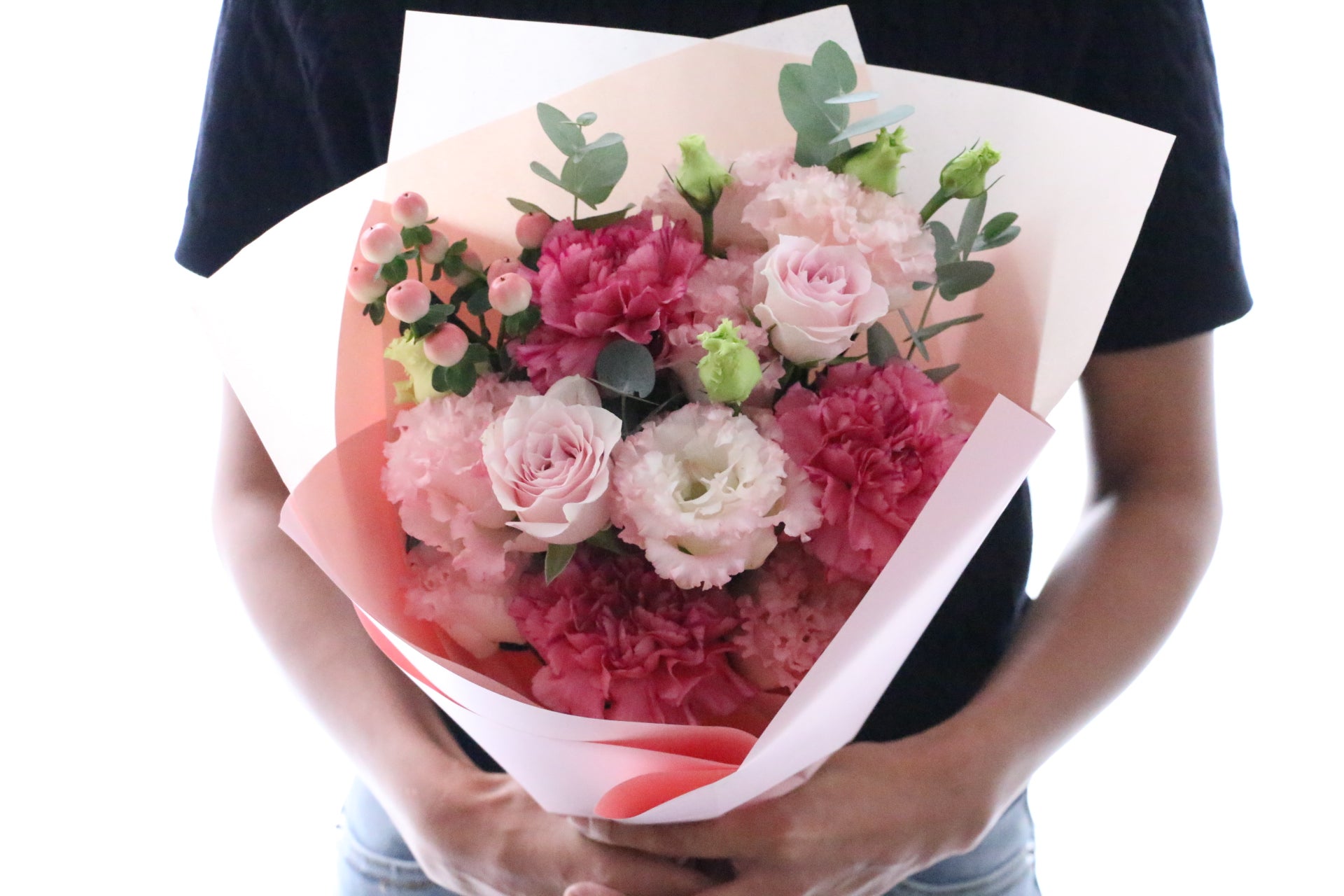 造花のピンク花束 贈答・贈呈用花束・造花花束・花束ギフト】バラと