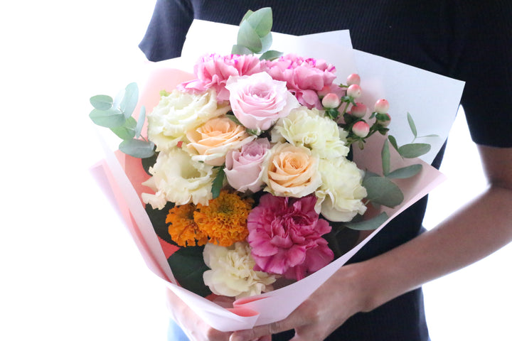 ピンク・黄色の花束  7,000円