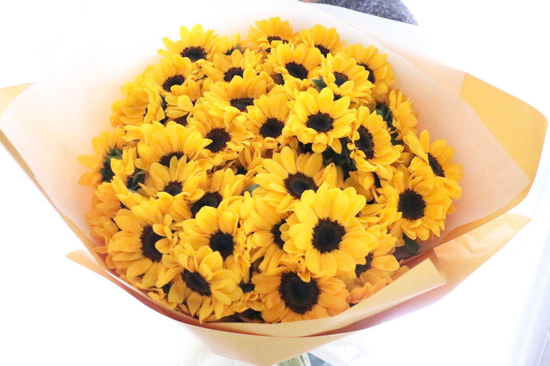 ひまわりの花束（80本）