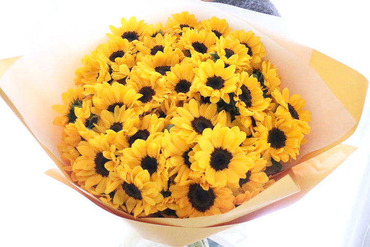 ひまわりの花束（80本）