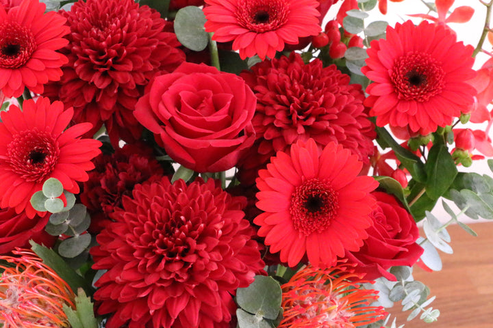 赤色のアレンジメント 15,000円