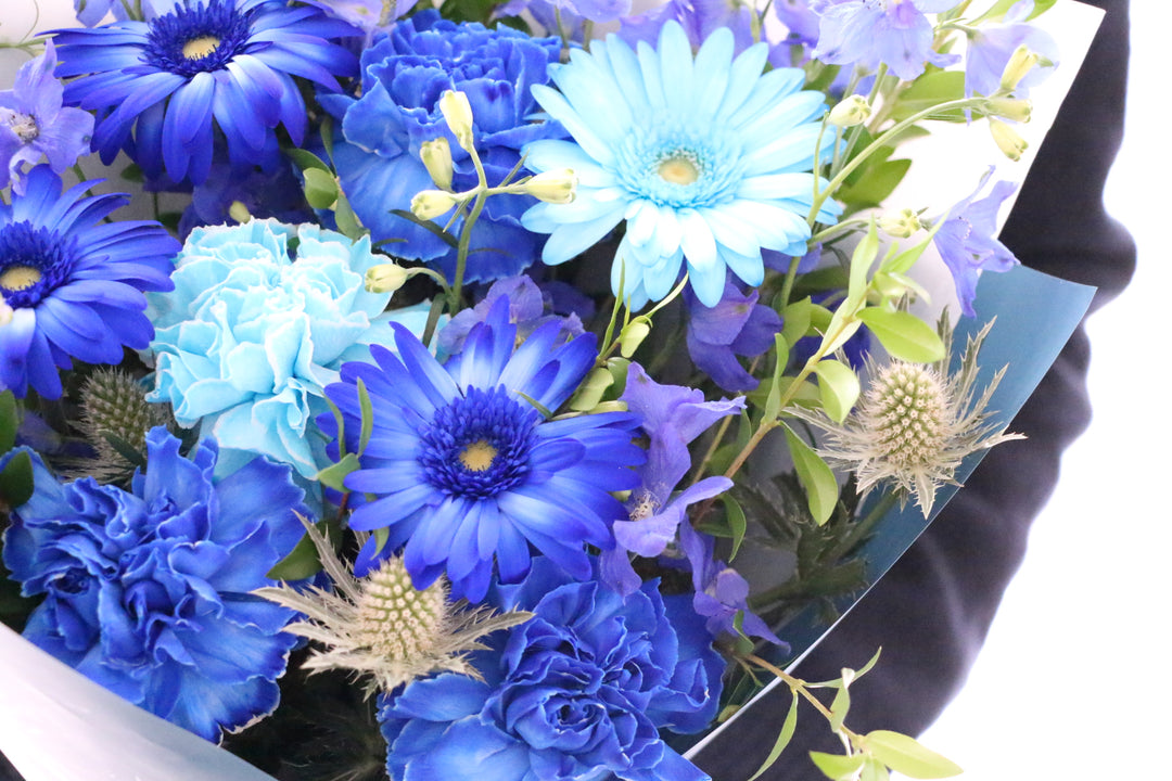 水色・青・白の花束 7,000円