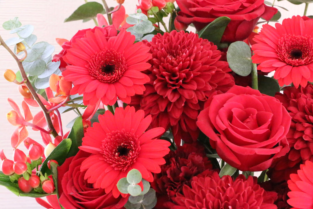 赤色のアレンジメント 15,000円