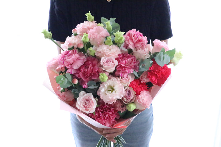 ピンク系の花束 12,000円