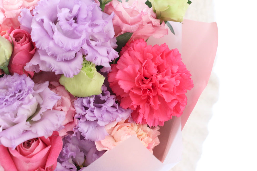 紫・ピンクの花束 7,000円