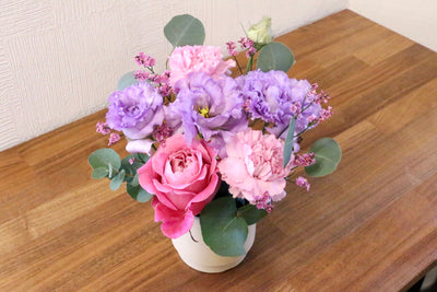 紫・ピンクのアレンジメント 3,000円