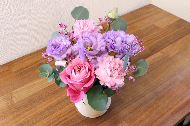 紫・ピンクのアレンジメント 3,000円