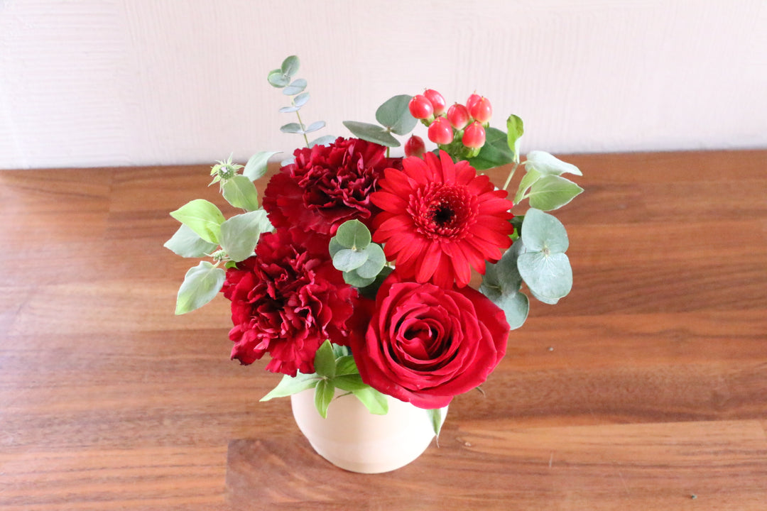 赤色のアレンジメント 3,000円
