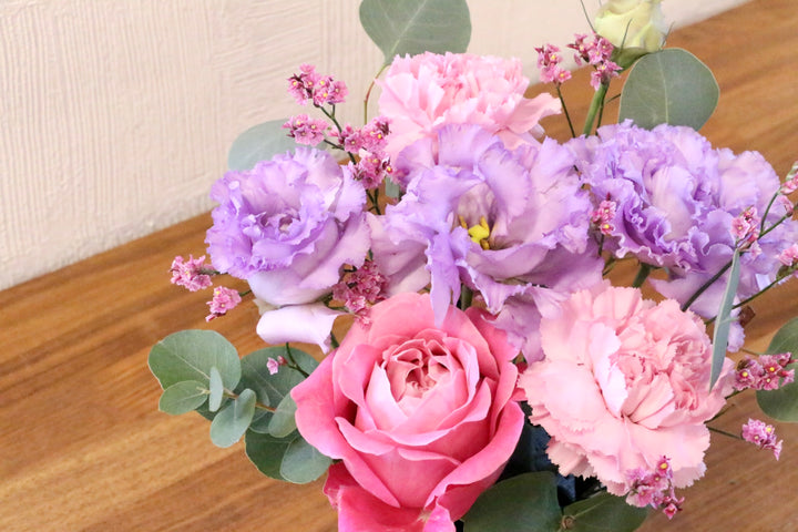 紫・ピンクのアレンジメント 3,000円