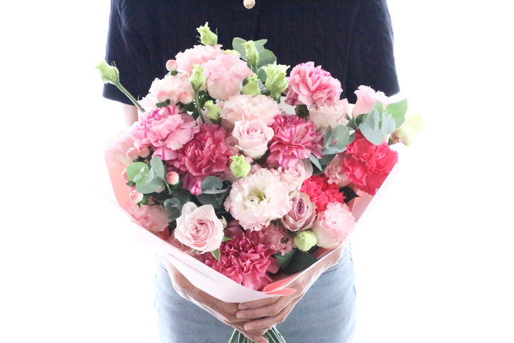 ピンク系の花束 12,000円