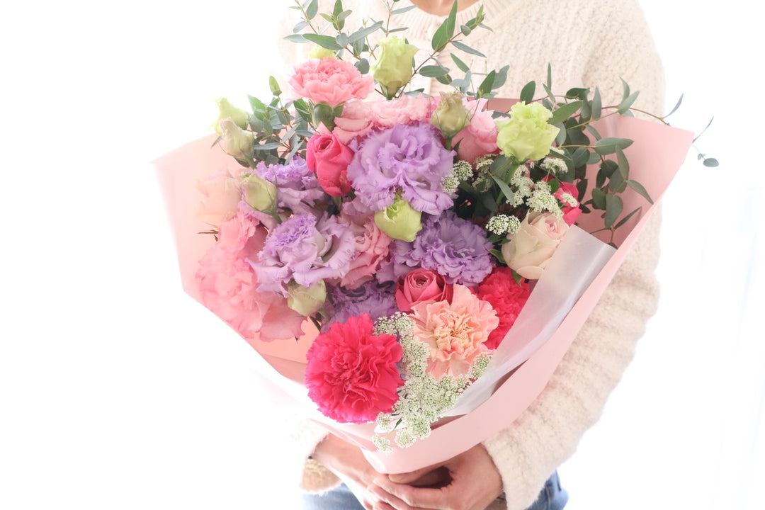 紫・ピンクの花束 10,000円